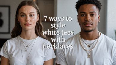 7 Unique Ways to Style a Basic White T-Shirt with Necklaces (for Men & Women)